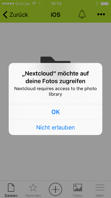 Nextcloud iOS App in Cloud Space - 07