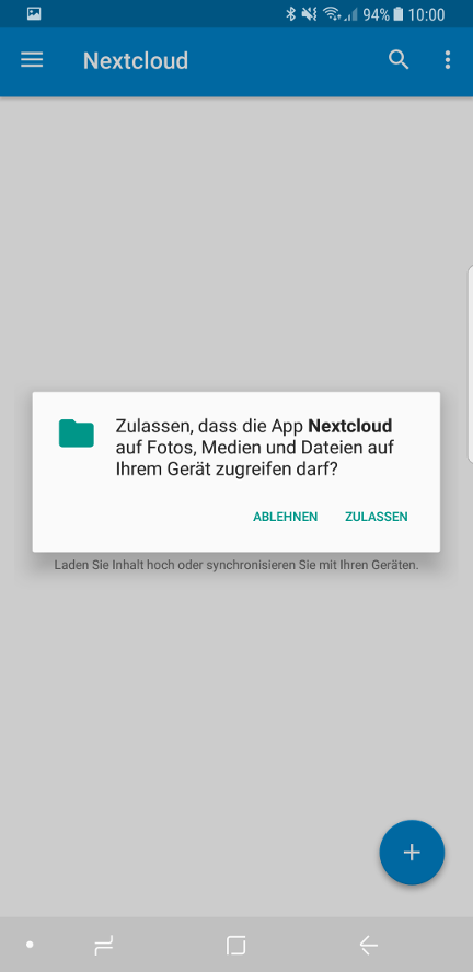 Nextcloud App für Android in Cloud Space - 05