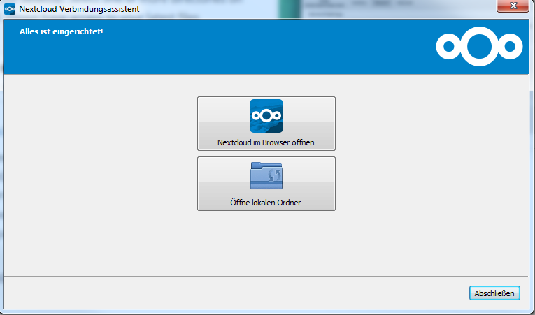 Einrichtung Nextcloud Desktop Client - 05