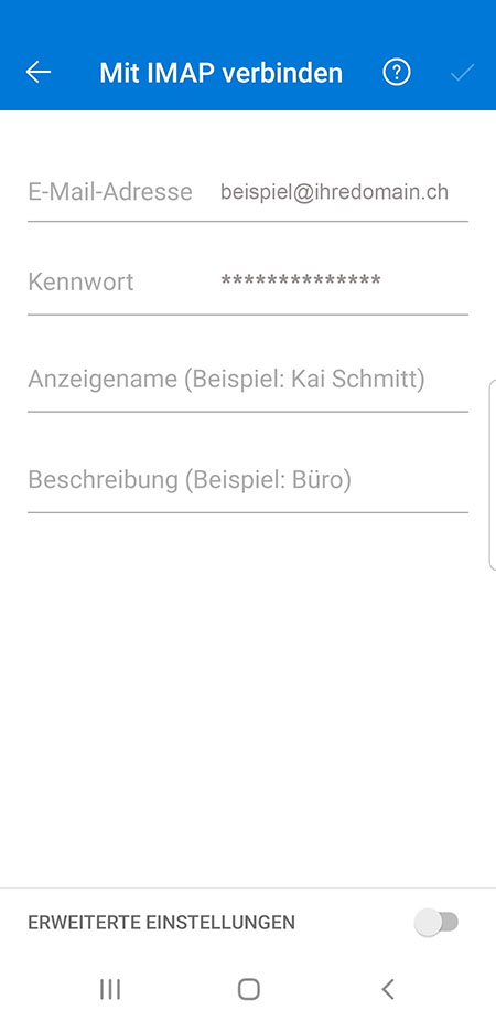 IMAP E-Mailkonto auf Android einrichten 5