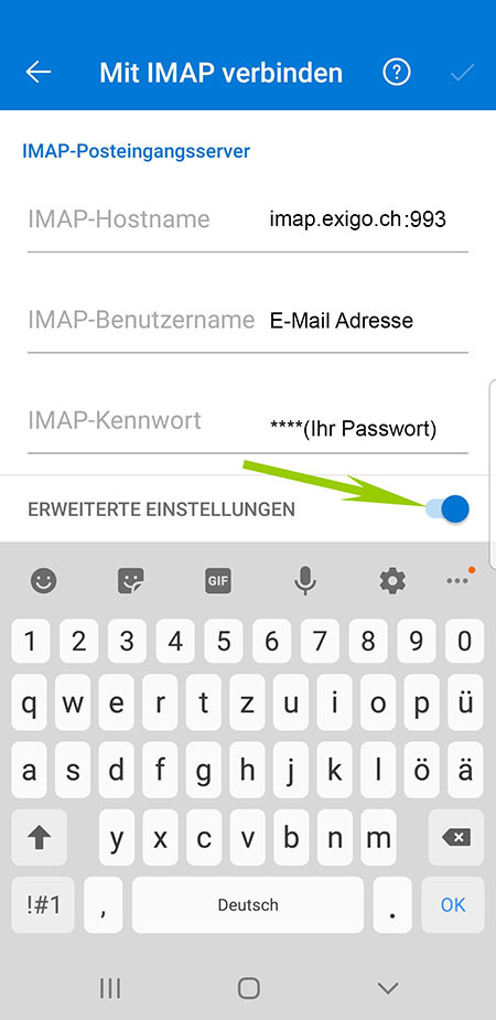 IMAP E-Mailkonto auf Android einrichten 6