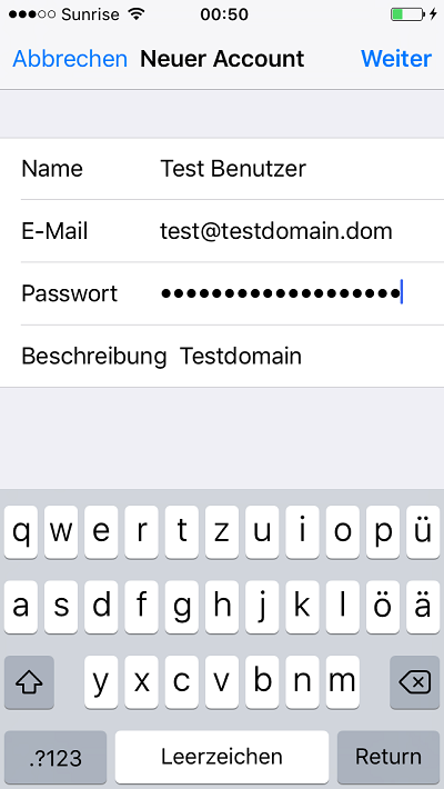 IMAP E-Mail Konten auf iPhone Einrichten - 5