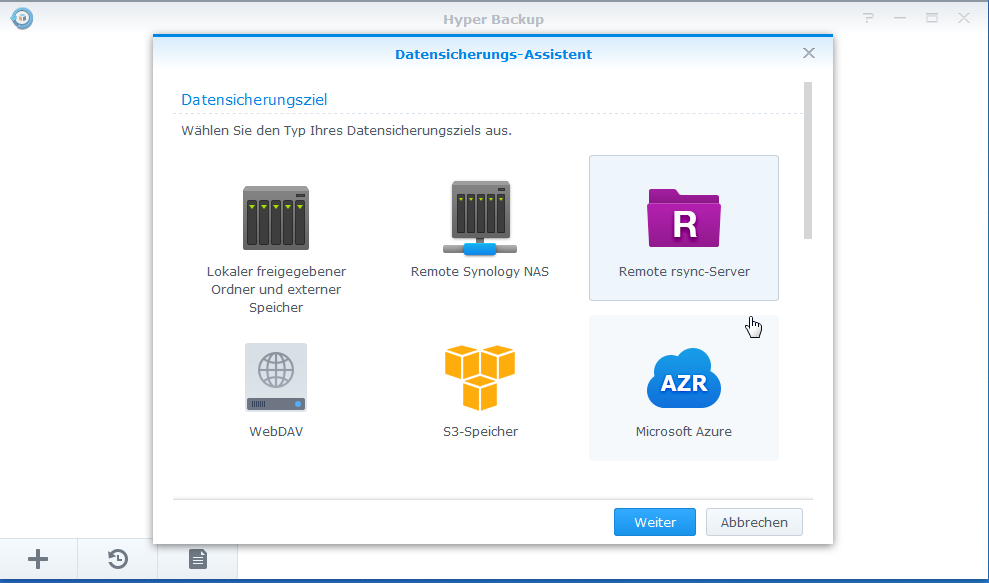 Einrichtung go Backup auf Synology NAS - 02